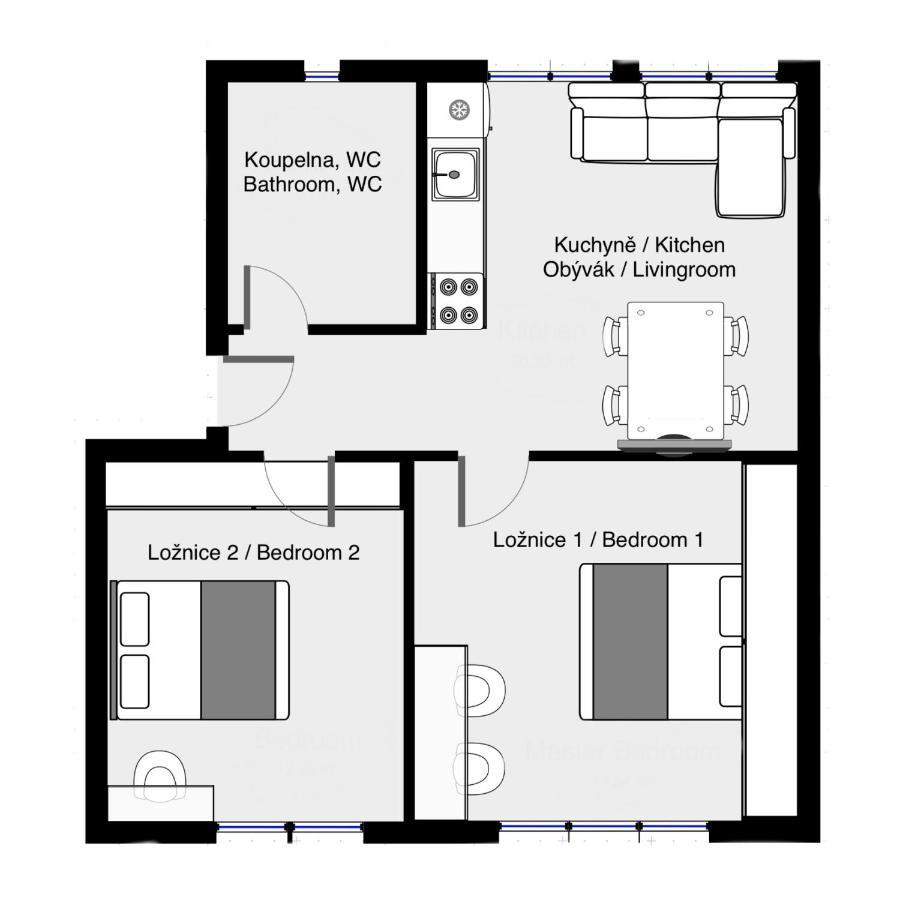 Apartman U Kolonady, Poděbrady Екстериор снимка